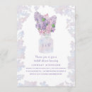 Search for lilac bridal shower invitations Rustic