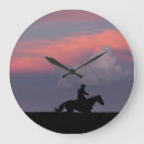 Search for western horse clocks Horseback