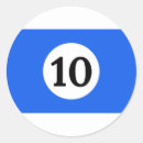 Search for number ten stickers Ball
