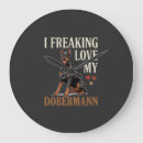 Recherche de doberman horloges Chien