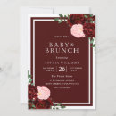 Recherche de burgundy baby shower invitations Élégant
