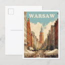 Search for vintage warsaw postcards Watercolor