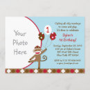 Search for sock monkey birthday invitations Balloon