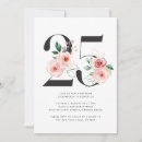 Search for 25th birthday invitations Elegant
