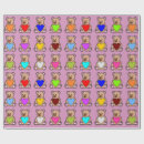Recherche de nounours papier cadeau Nouveau bébé