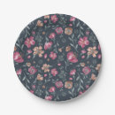 Search for red flower plates Vintage