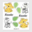 Recherche de léopard blanc autocollants Nom