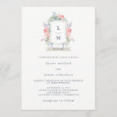 Search for watercolor crest wedding invitations Elegant