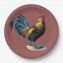 Recherche de poulet de coq assiettes Coloré