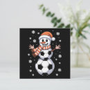 Search for soccer ball christmas cards Snow