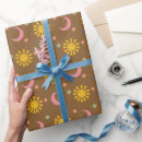 Recherche de lune soleil papier cadeau Univers