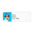 Search for pastor return address labels Jack russell terrier