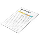 Search for monthly notepads Monthly bill tracker