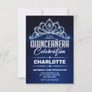 Recherche de royal blue quinceanera invitations Élégante quinceañera