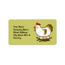 Search for funny chicken return address labels Chickens