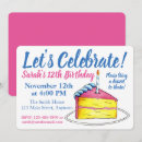Recherche de gâteau et bougie invitations Rose