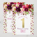 Search for burgundy and gold birthday invitations Pink