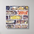 Search for brick wall canvas prints Grey