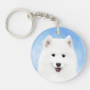 Search for samoyed stuff keychains White