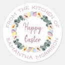 Search for happy easter wreath stickers Botanical