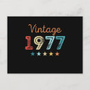 Recherche de 1977 anniversaire cartes Rétro