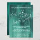 Search for emerald green wedding anniversary invitations Modern