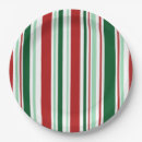 Search for green and white striped plates Holiday party