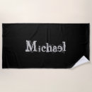 Search for black and white beach towels Typography