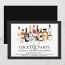 Recherche de cocktail engagement party invitations Aquarelle