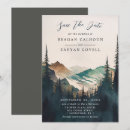 Search for mountain landscape save the dates Woodland