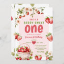 Recherche de berry sweet one anniversaire invitations Anniversaire de fraise