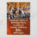 Search for amusement park birthday invitations Carousel