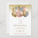 Search for rose gold balloons invitations Glitter