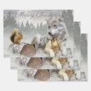 Search for wolf christmas wrapping paper Winter