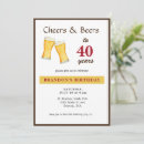 Search for cheers and beers birthday invitations Alcohol