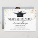 Search for grad cap graduation invitations Gold