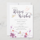 Search for butterfly kisses and baby wishes invitations Pretty