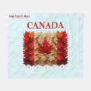 Search for canadian maple leaf blankets Canada