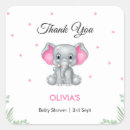 Search for girl elephant baby shower stickers Whimsical