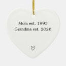 Search for grandma to be ornaments New baby