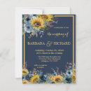 Search for navy blue and sunflower wedding invitations Budget