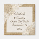Search for burlap save the dates White
