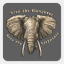 Search for save the elephants stickers Environment