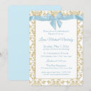 Search for boys damask christening invitations Christian