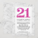 Search for marble 21st birthday invitations Stylish