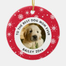Search for dog mom ornaments Red