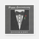 Search for tuxedo napkins Anniversary
