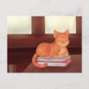 Recherche de lecture de chat cartes postales Bibliothèque