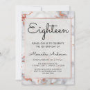 Search for rose gold marble invitations Elegant