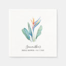 Recherche de fleurs tropicales serviettes Bride